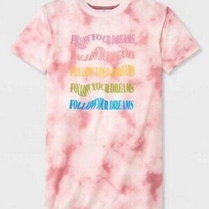 Art Class™ Girls' 'Follow Your Dreams' Oversized Sleep Shirt XS(4/5)